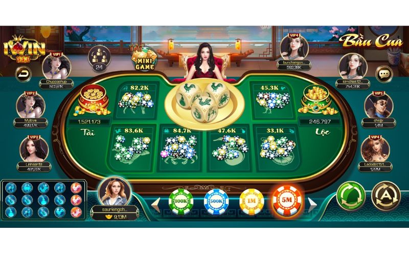 Quy tắc chơi bầu cua online